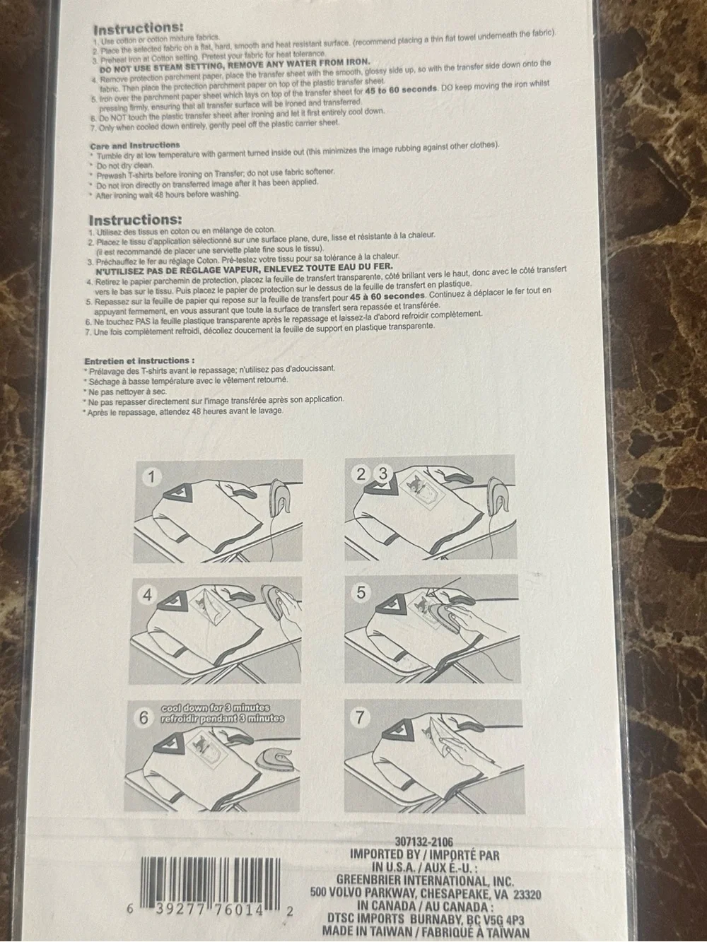 Iron-On Transfers - Pack of 9 ( 2 designs)
